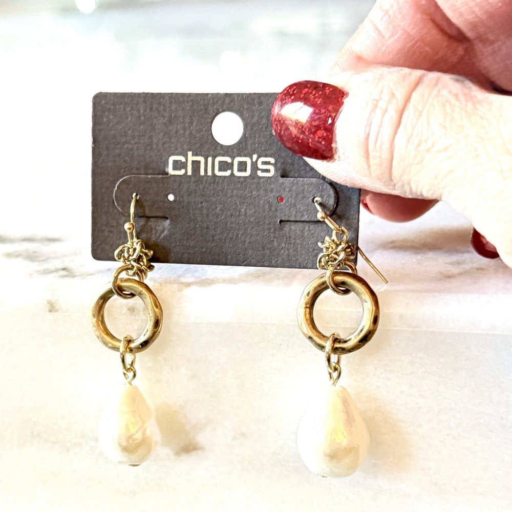 Chico's Earring Bundle Lot of 3 NWT Dangle Statement - Picture 6 of 10